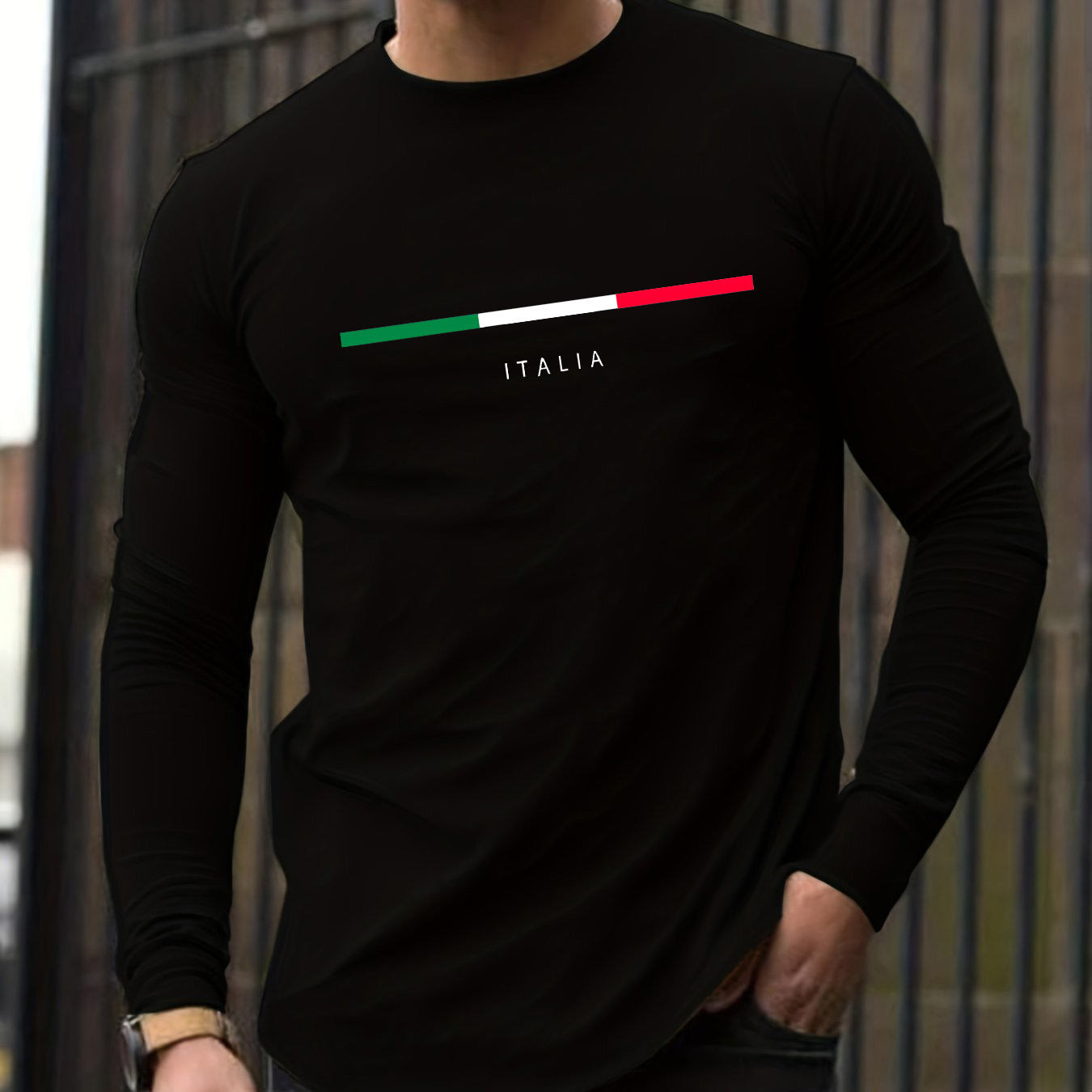 Wallpaper - 100% pure cotton men's long sleeved