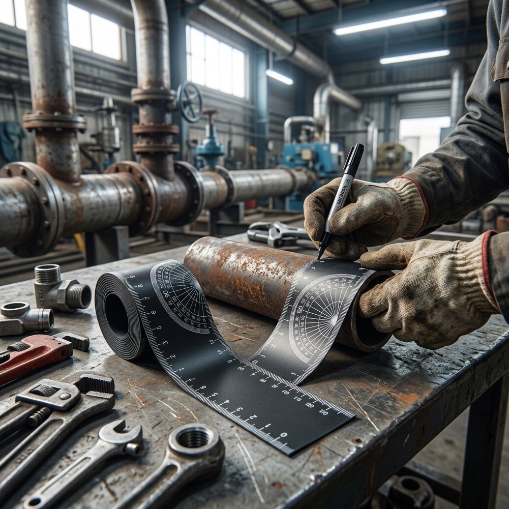 Tape Measure - Pipe Measuring Tool Wrap Around Tape