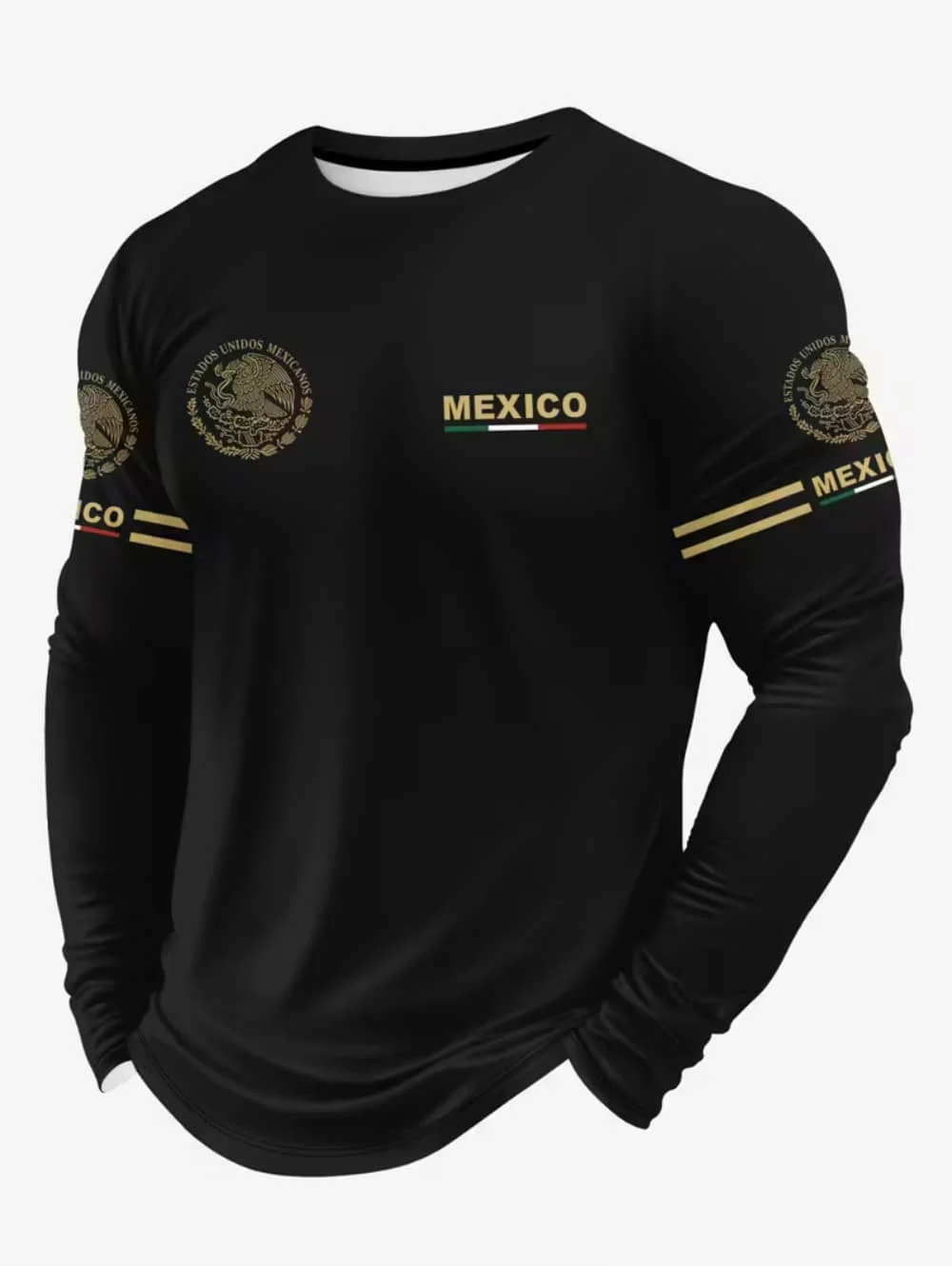 Wallpaper - Men's Mexico Eagle Print T‑Shirt, Fashion