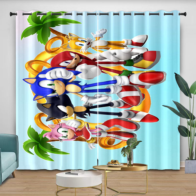 Curtains sonic Cartoon Digital - Curtain Rods review and price