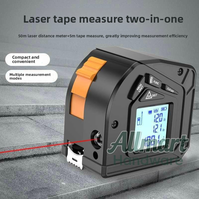 50m Laser Rangefinder with 5m  - Tape Measure review and price