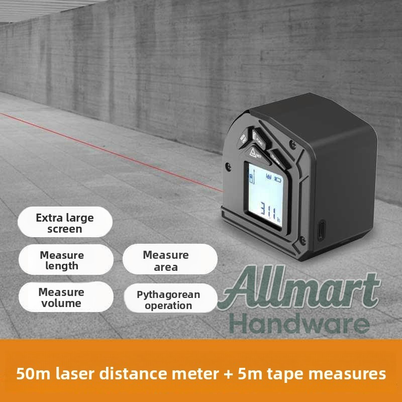 50m Laser Rangefinder with 5m  - Tape Measure review and price