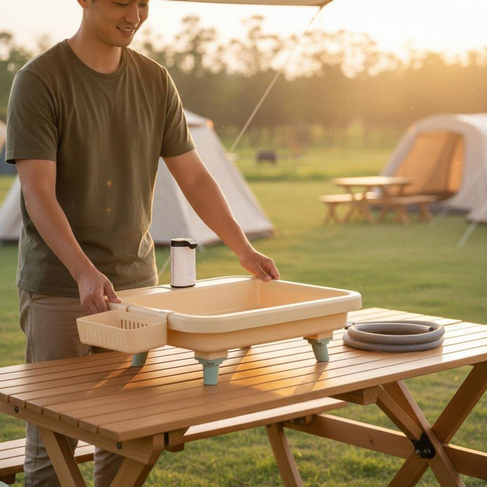 Portable Camping Sink with Bui - Faucet review and price