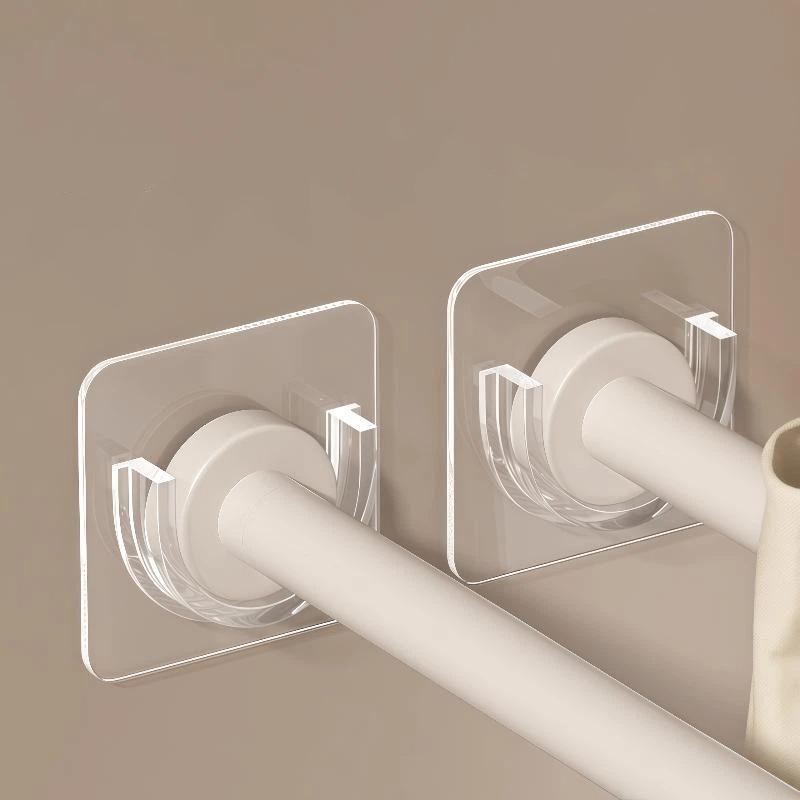 No Drill Transparent Self Adhe - Curtain Rods review and price