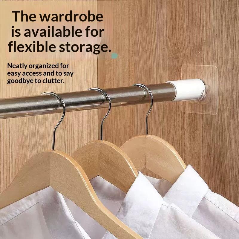 No Drill Transparent Self Adhe - Curtain Rods review and price