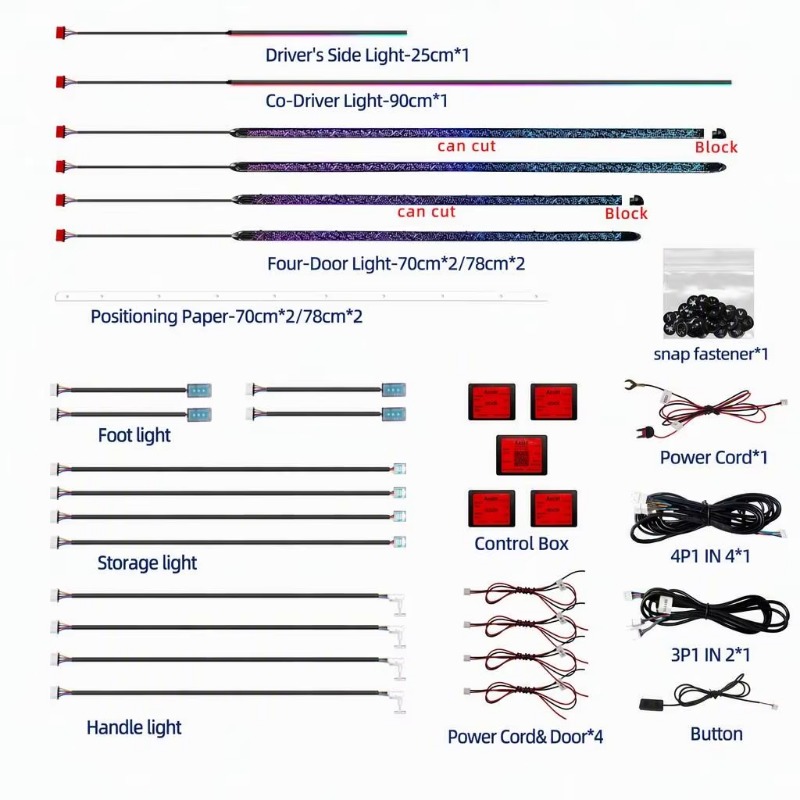 Car Ambient Lighting Kit 18 in - Door Handle review and price