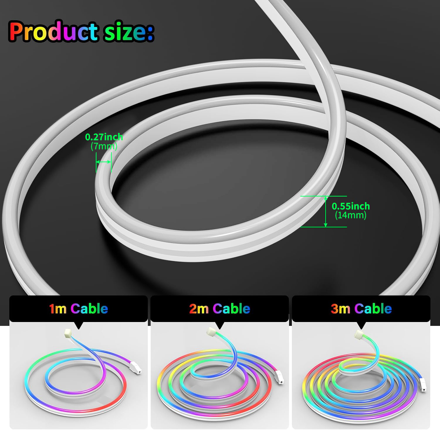 USB DC5V RGBIC Flexible Neon S - Led Strip Lights review and price
