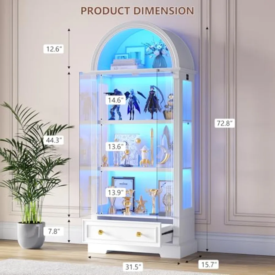 Curio Cabinet with Glass Doors - Cabinet Hinges review and price