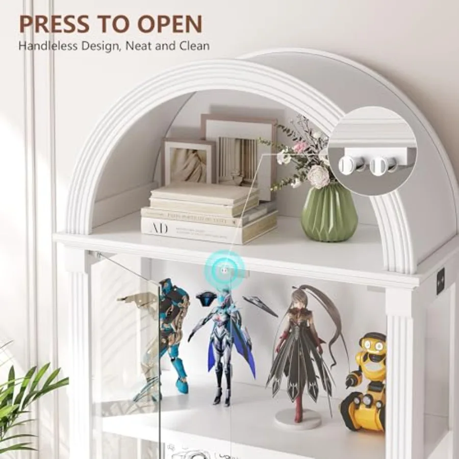 Curio Cabinet with Glass Doors - Cabinet Hinges review and price