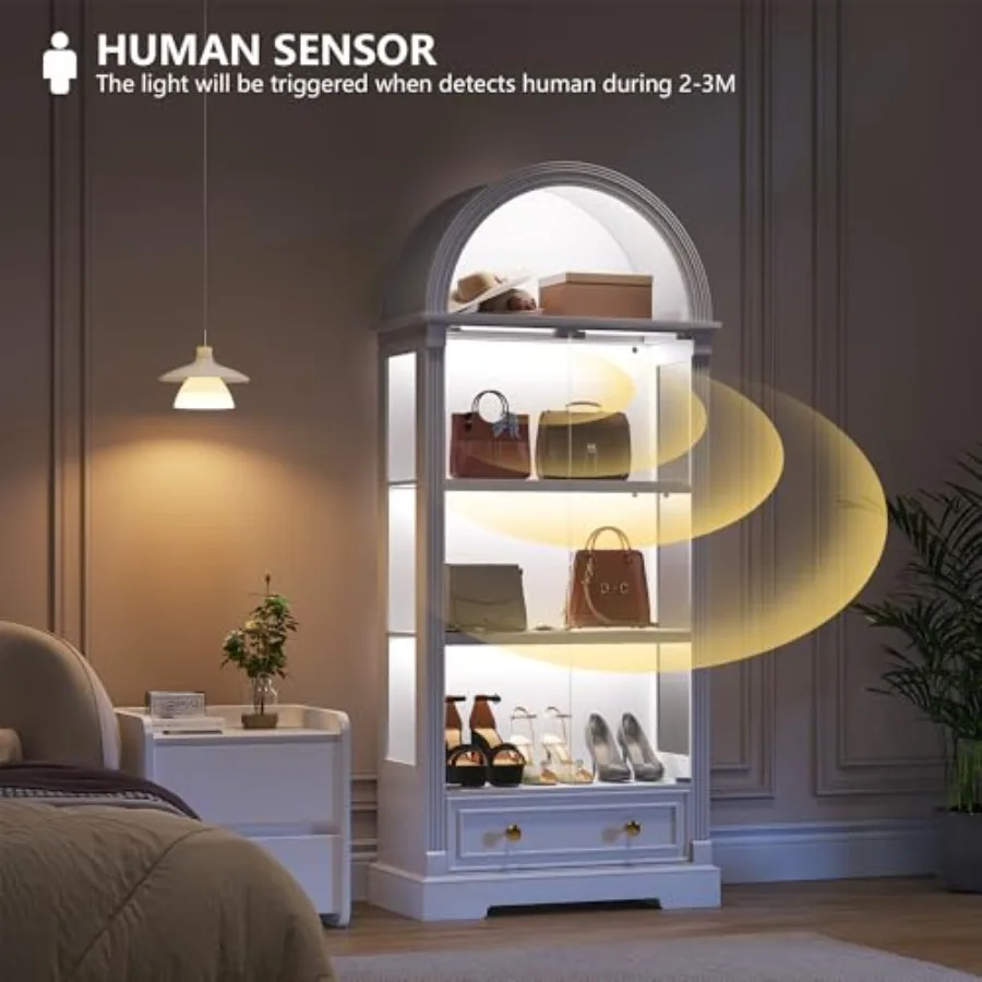 Curio Cabinet with Glass Doors - Cabinet Hinges review and price