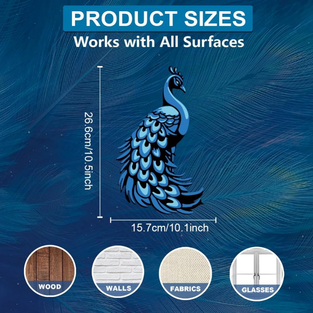 3Pcs Layered Peacock Stencils  - Paint Brush review and price