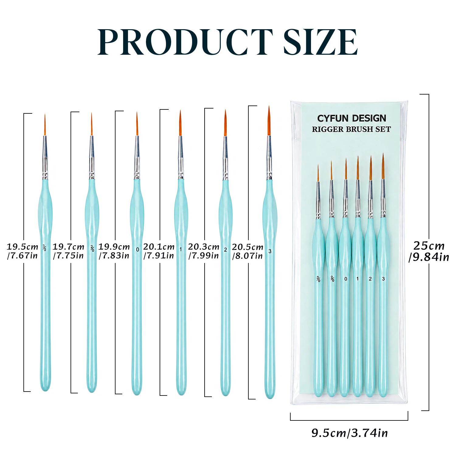 6pcs Rigger Paint Brushes Set, - Paint Brush review and price