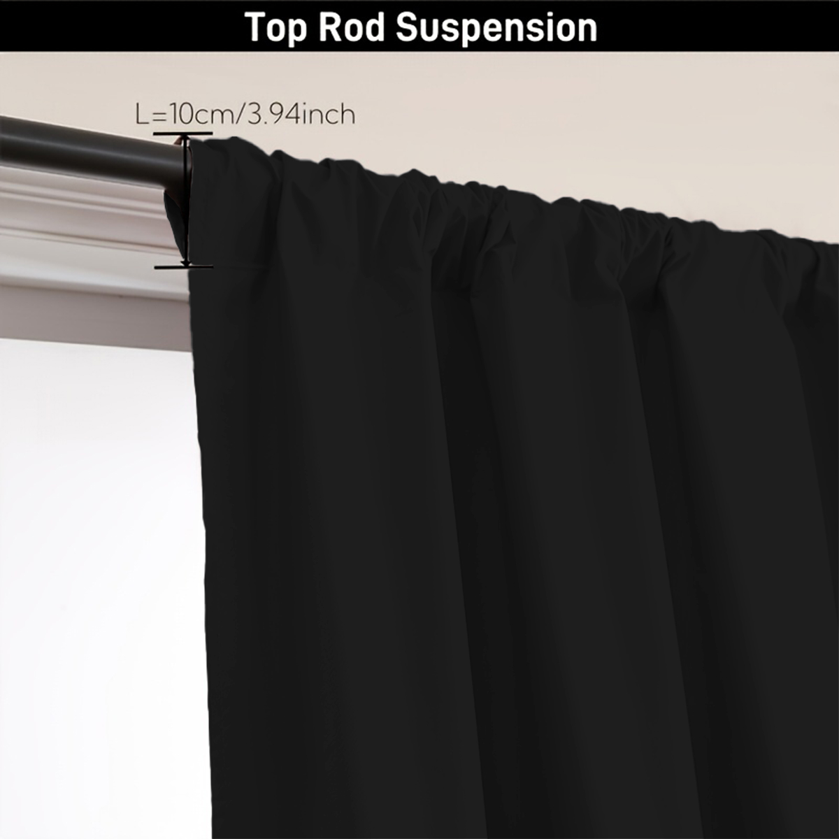 1 Piece of Simple Solid Color  - Curtain Rods review and price