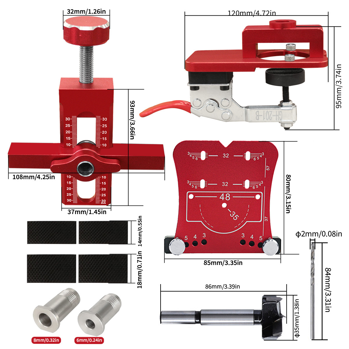3Pcs Cabinet Door Precision Hi - Cabinet Hinges review and price