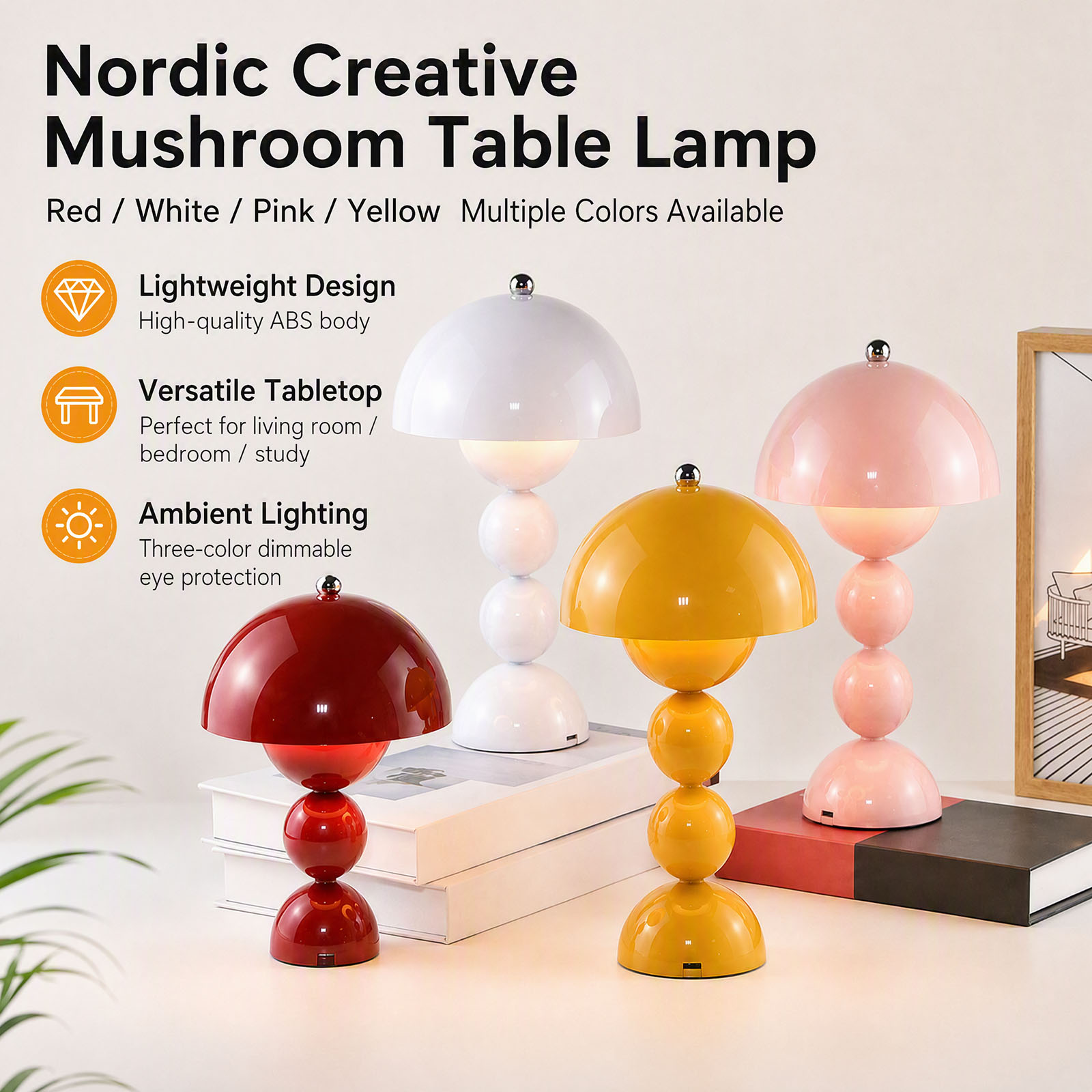 Mushroom Flower Bud Table Lamp - Light Switch review and price