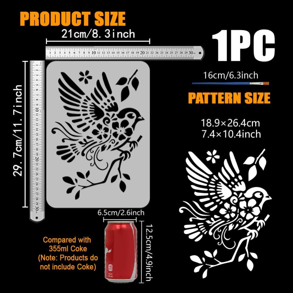 Sparrows on Branches Drawing S - Paint Brush review and price