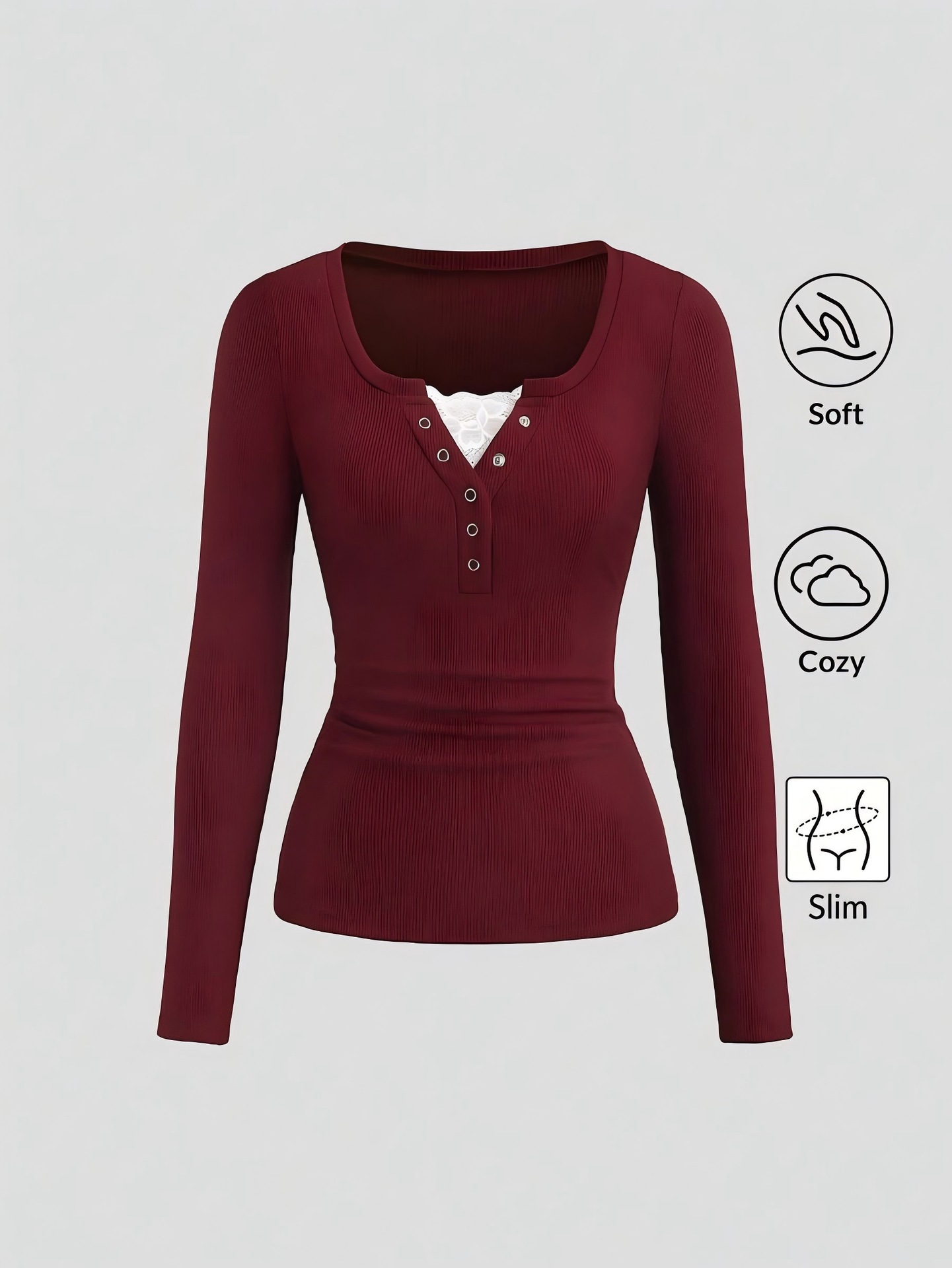 Women American Henley V Neck B - Wallpaper review and price