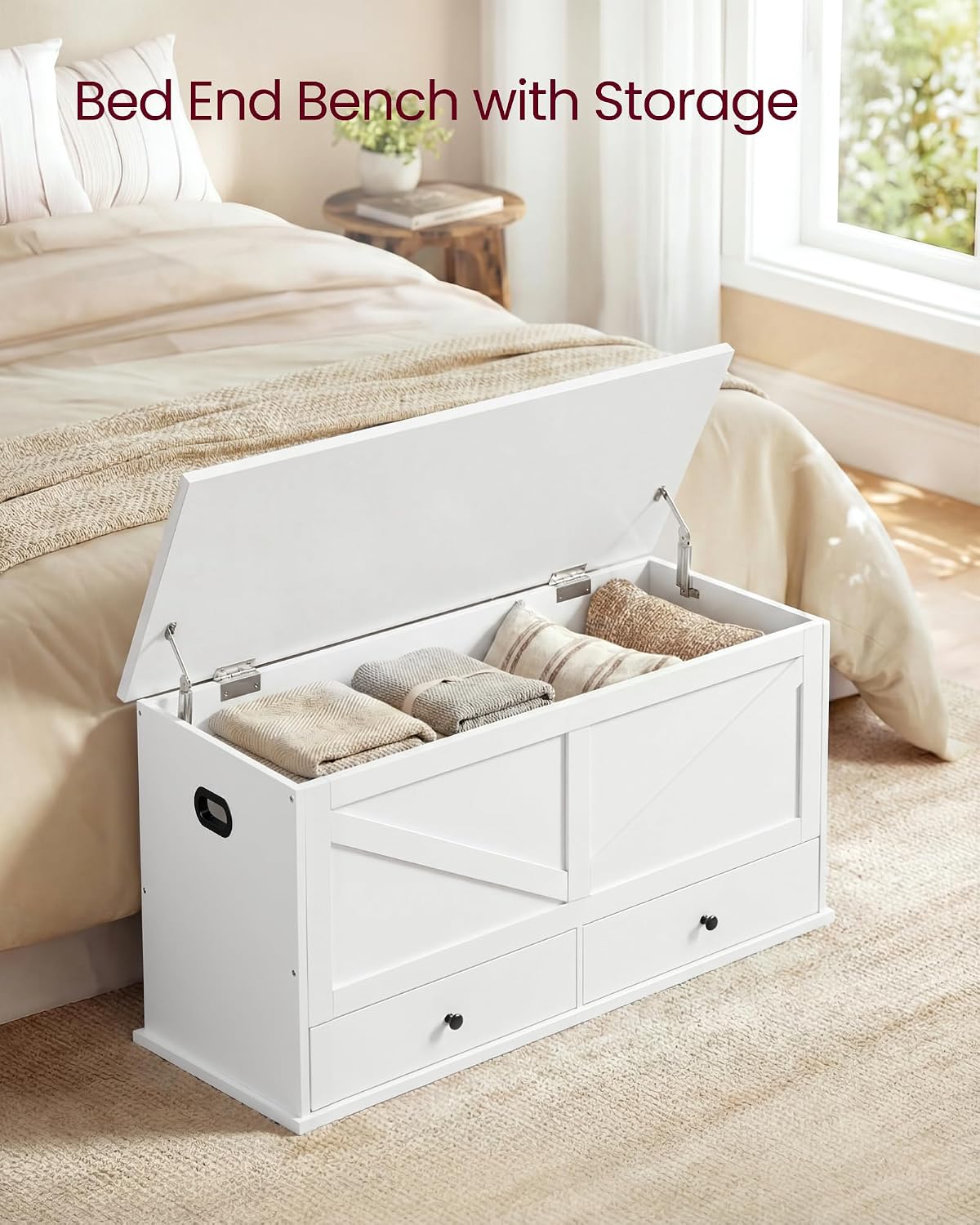 Farmhouse Storage Chest With D - Cabinet Hinges review and price