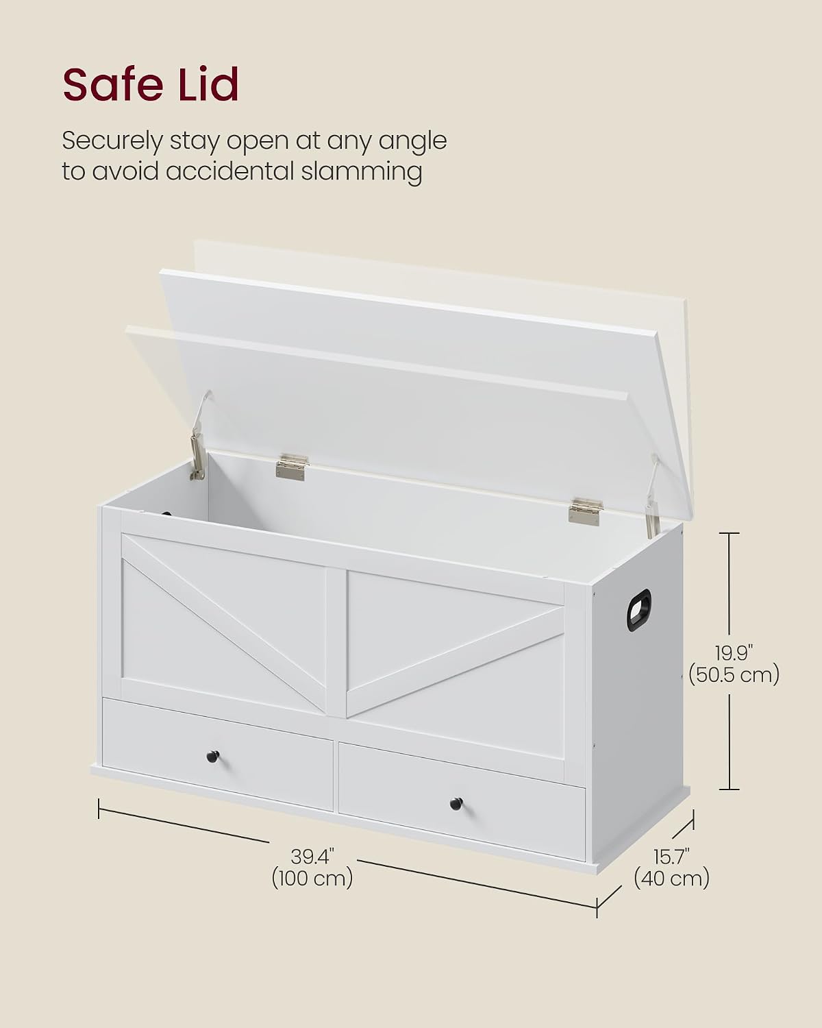 Farmhouse Storage Chest With D - Cabinet Hinges review and price