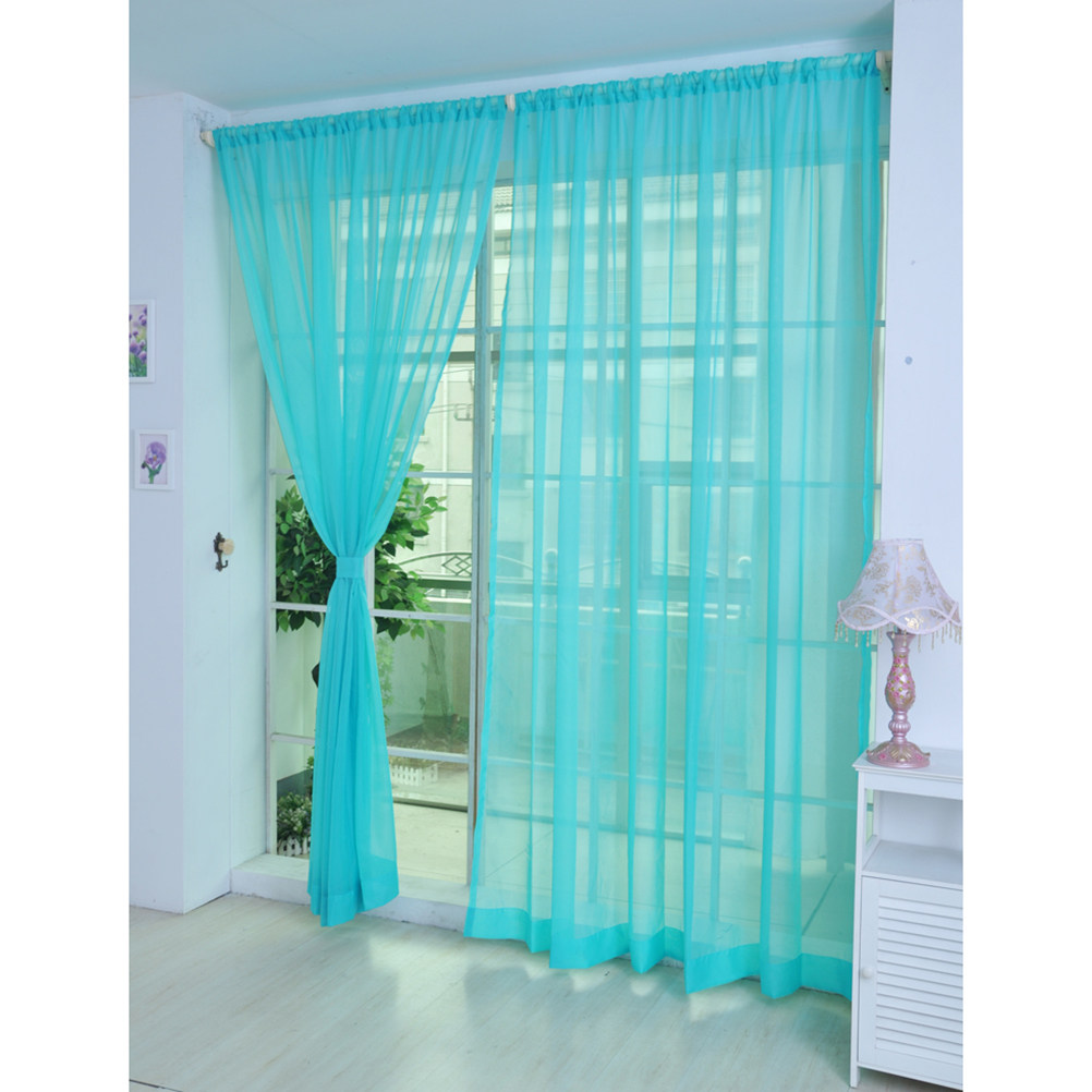 Transparent Voile Window Sheer - Curtain Rods review and price