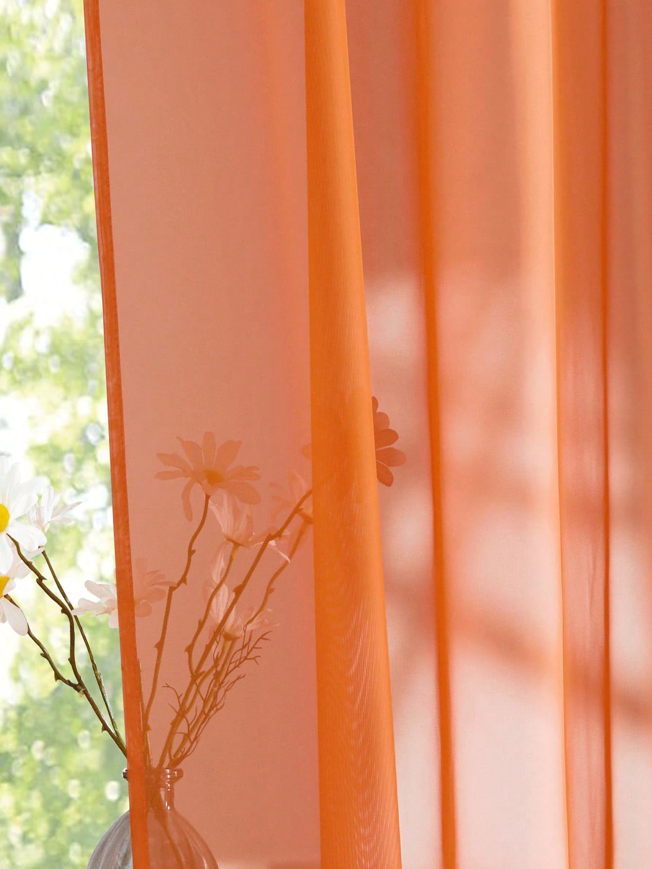1pc Elegant Transparent Orange - Curtain Rods review and price