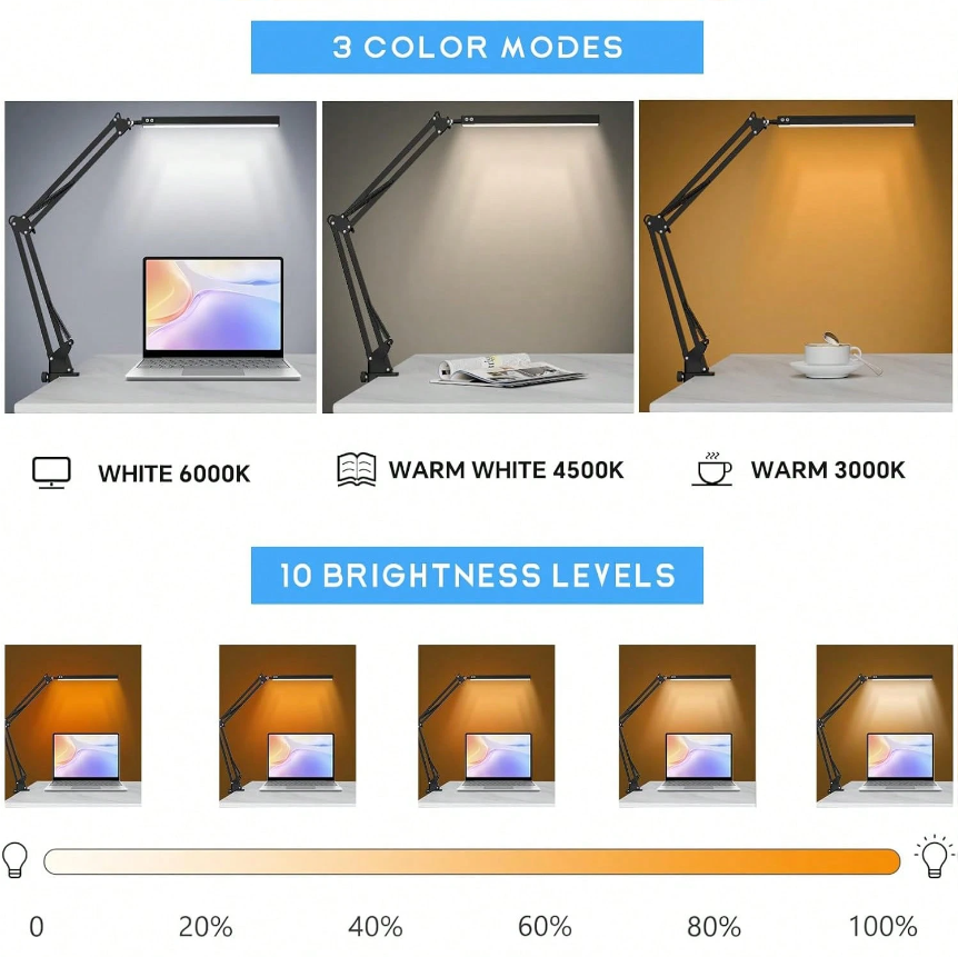 LED Desk Lamp For Home,Reading - Light Switch review and price