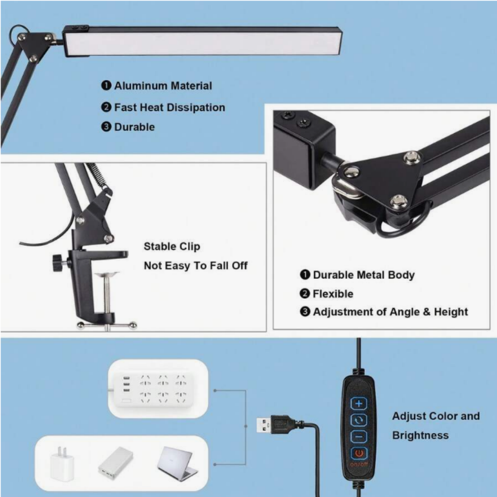 LED Desk Lamp For Home,Reading - Light Switch review and price