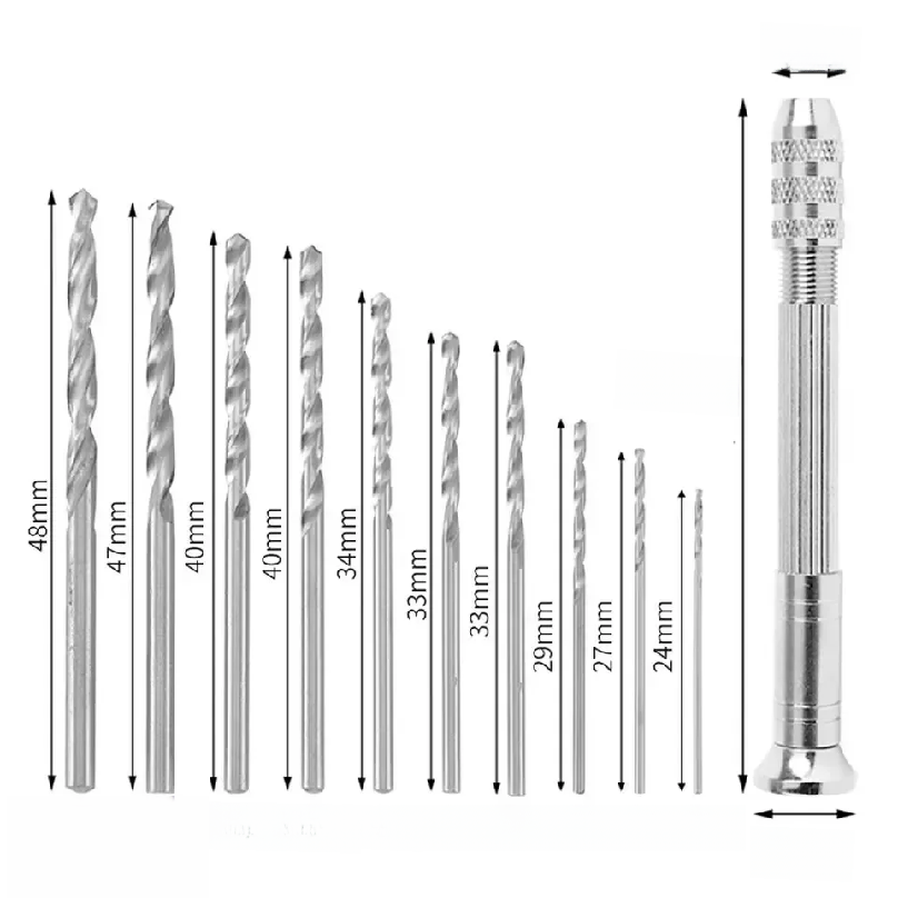 0.8-3.0mm Mini Hand Drill Wood - Drill Bits review and price