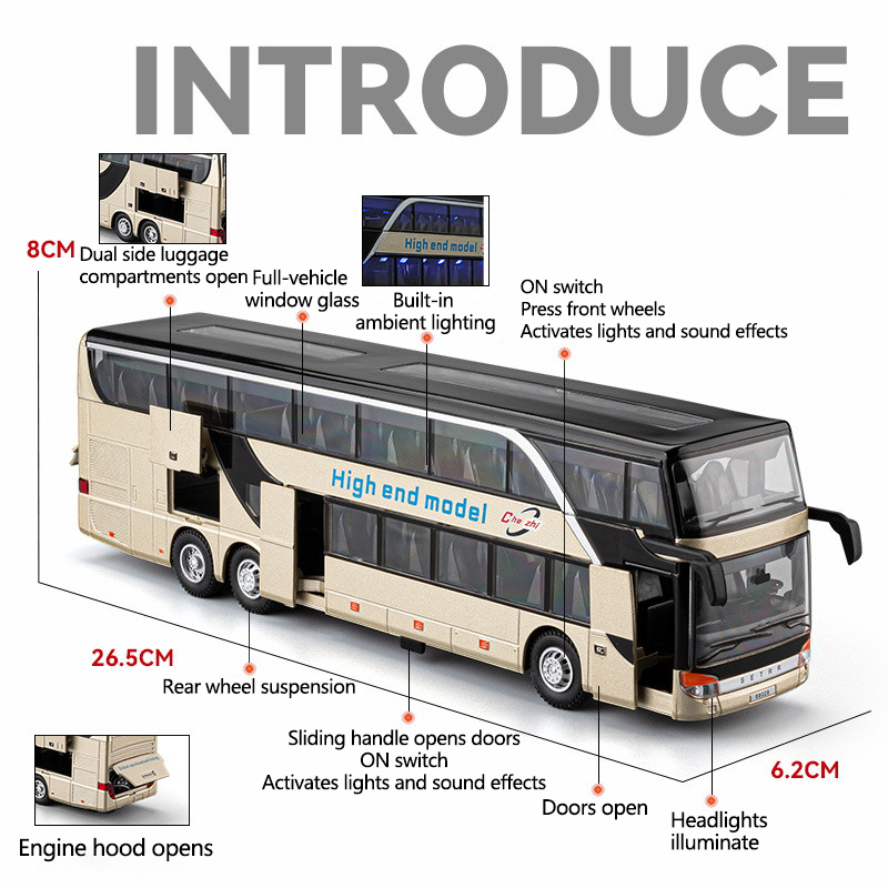 Alloy Bus Model with Lights &  - Light Switch review and price