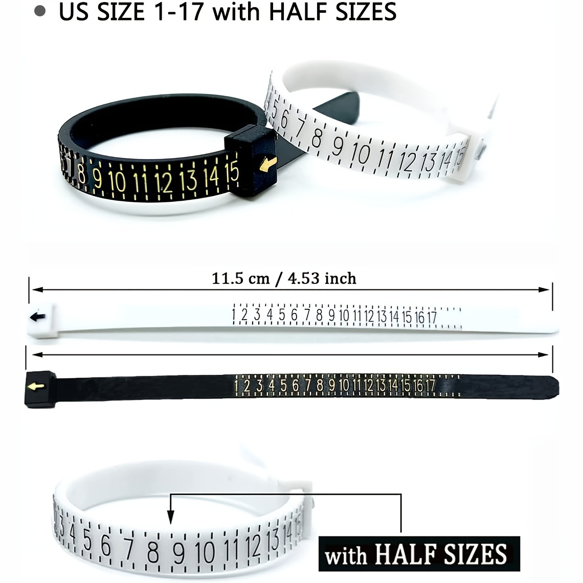 White Ring Sizer Tool - Soft A - Tape Measure review and price