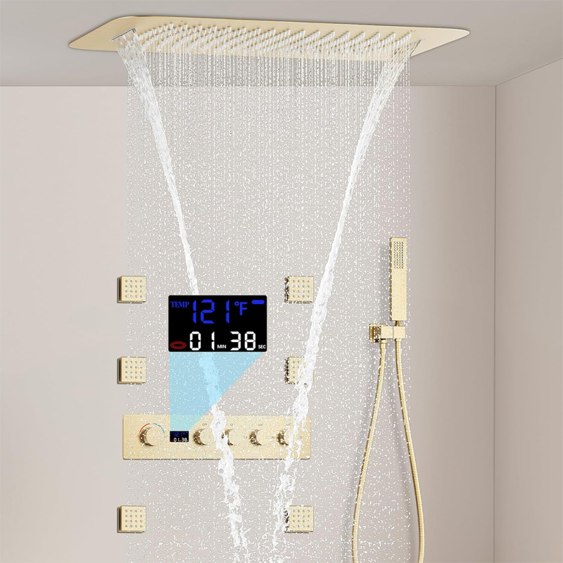 Brass Brushed Gold Digital Dis - Faucet review and price