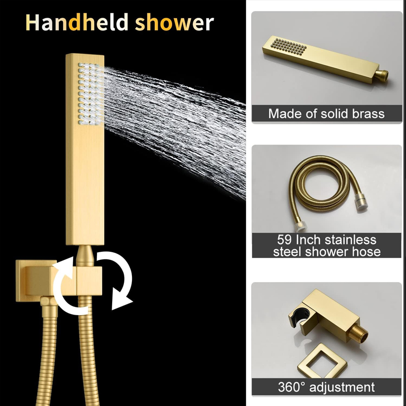 Brass Brushed Gold Digital Dis - Faucet review and price