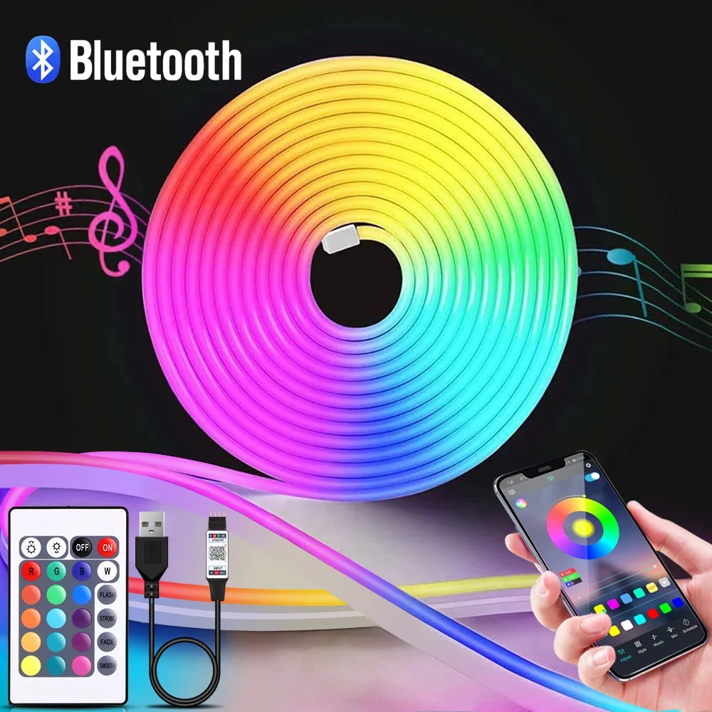 1-5m RGB LED Neon Strip Light  - Led Strip Lights review and price